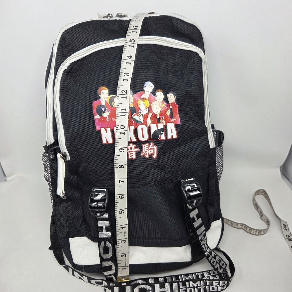 MY HERO ACADEMIA Anime 1975‎ Kinouchi Limited Edition Black Backpack USB 17" NEW - Picture 5 of 9
